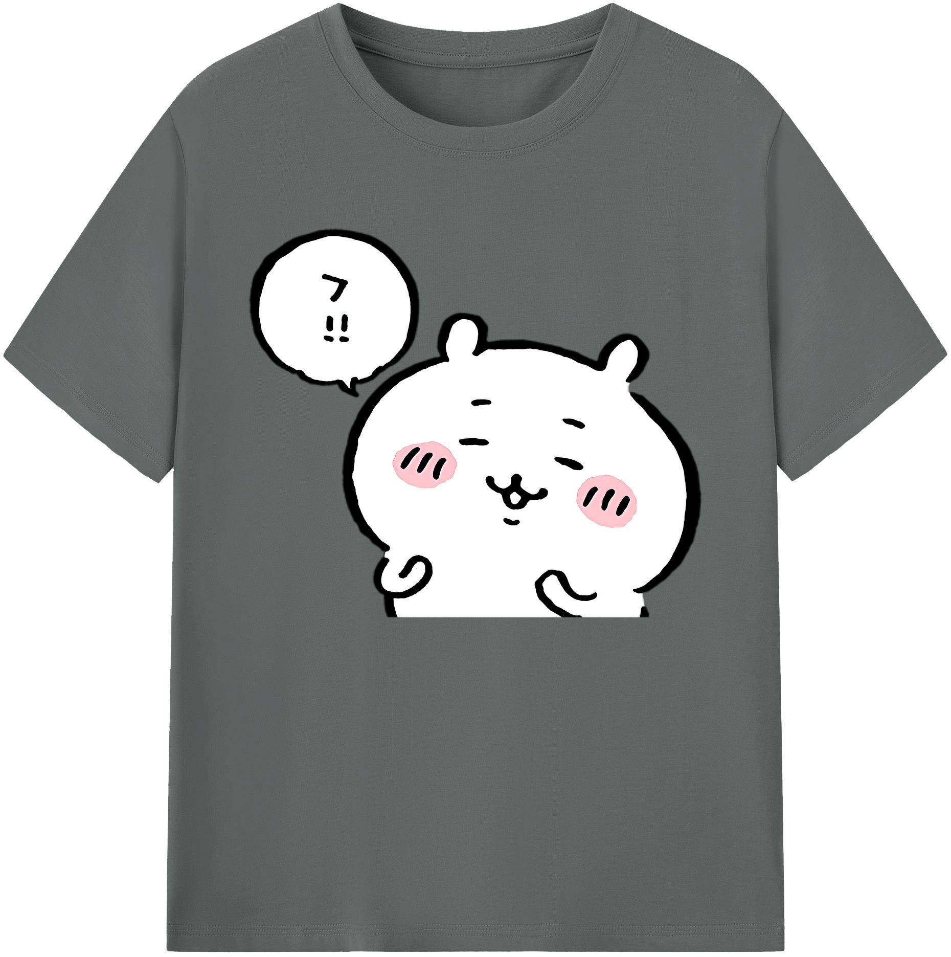 （画像用） ちいかわ ちいかわ Chii-kawa chiikawa 綿100％ メンズ半袖Tシャツ｜肌触りやわらか＆通気性